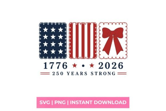 1776 2026 USA 250 Retro Bow SVG: A Timeless Design for Modern Creative Projects