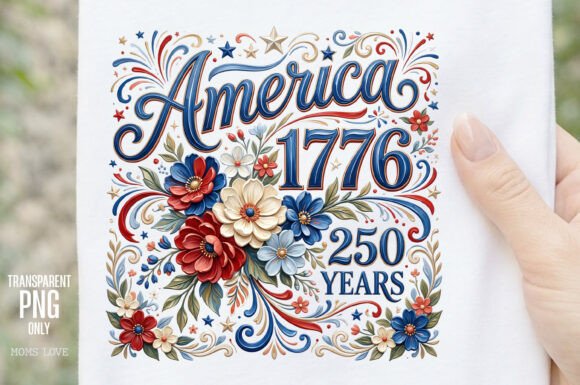 America 1776 250 Years Sublimation PNG: A Timeless Tribute to Patriotism and Design Versatility