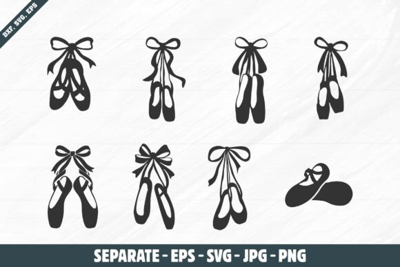 Ballet Shoes with Ribbon Laces SVG: A Versatile Design for Creatives