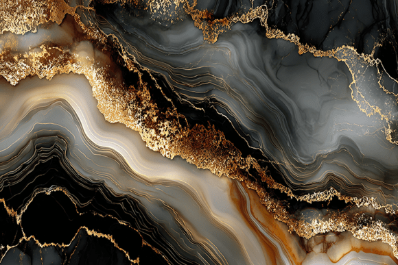 Black Gold Marble Wave Luxury Texture: A Premium Design Resource for Modern Creatives