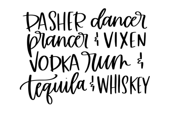 Dasher Dancer Vodka Rum Tequila: A Spirited Holiday Design for Every Celebration