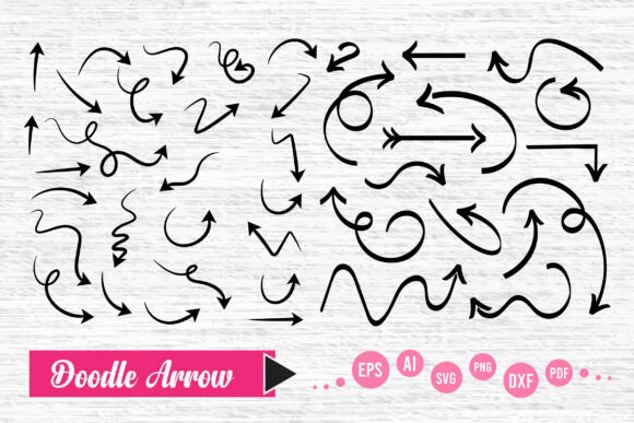 Doodle Arrow Vector: 41 Creative Variations for Modern Design