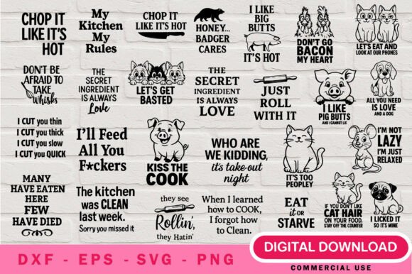 Funny Charcuterie Cutting Board SVG Bundle