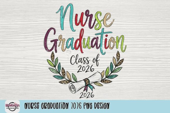 Nurse Graduation 2026 PNG Design