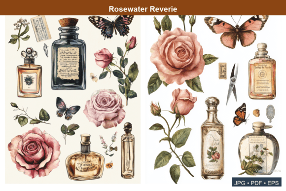 Rosewater Reverie Vol 2: A Romantic Illustration Collection for Timeless Creative Projects