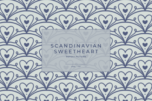 Scandinavian Sweetheart Pattern: A Timeless Folk-Inspired Design for Modern Interiors