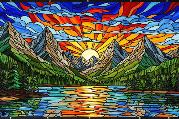 Stained Glass Mountain Landscape Art: A Guide to Choosing and Using This Unique Design Element