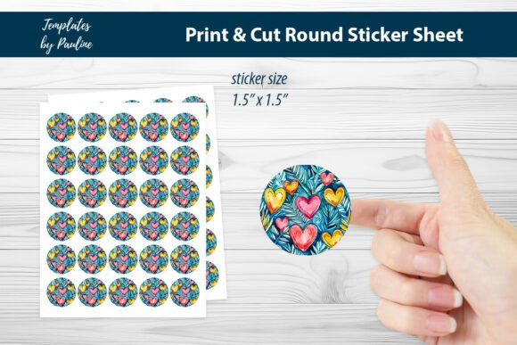 Teacher Heart Round Sticker Sheet: A Versatile Tool for Creative Expression
