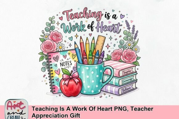 Teaching Is a Work of Heart PNG: A Thoughtful Teacher Appreciation Gift
