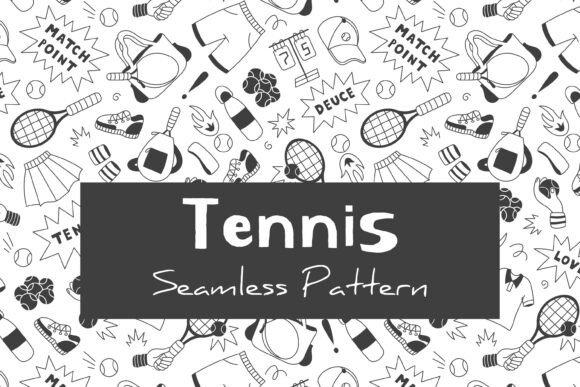 Tennis Seamless Pattern Digital Paper: An Evaluation