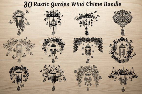 Transforming Outdoor Spaces: The Art and Utility of the Rustic Garden Wind Chime Bundle