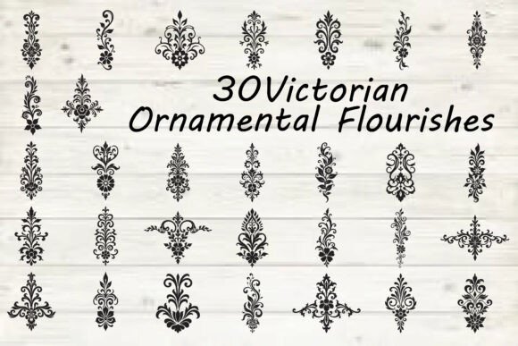 Victorian Ornamental Flourishes: Elevate Your Creative Projects with Timeless Elegance