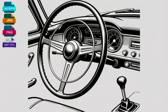 Vintage Car Interior Steering Wheel: A Timeless Design for Modern Crafting Projects
