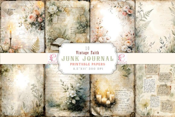 Vintage Faith Junk Journal Pages: A Creative Renaissance in Digital Craft