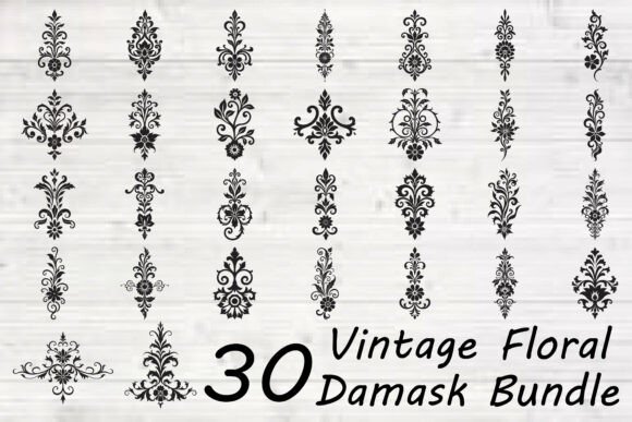 Vintage Floral Damask Bundle: A Strategic Asset for Design Workflows